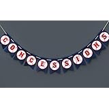 Boston Creative company Baseball Concessions Banner Concession Sign Baseball Decor Baseball Happy Birthday Banner Baseball Themed Pennant Banner
