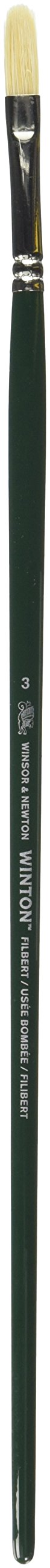 Winsor and Newton brush, wooden, white, Wood, White, Nr.3 — image 1