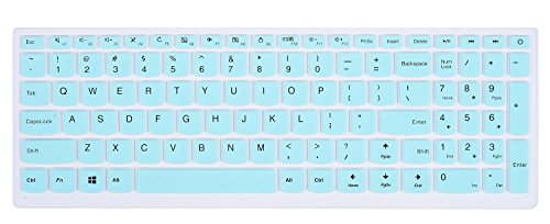 Keyboard Cover for Lenovo Ideapad, CaseBuy Silicone Keyboard Protector Skin for Lenovo 310 15.6", Lenovo 510 15.6", ideapad 110 15.6", ideapad 110 17.3", Lenovo Flex 4 15.6" Laptop, Mint Green