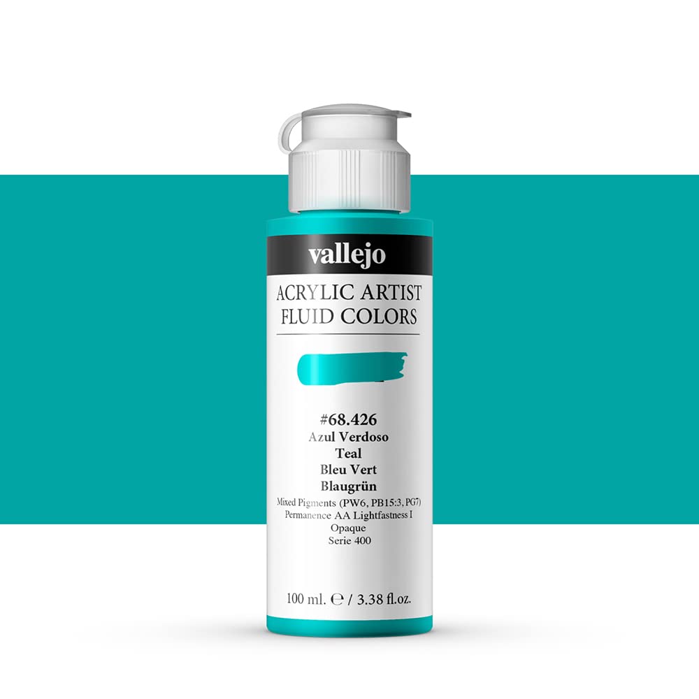Vallejo Acrylic Fluid Color 68426 Teal (100ml)
