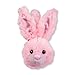 ReTrak Retractable Animalz Tangle-Free, Volume Limiting (85 dB) Over Ear Headphones for Kids, Pink Bunny (ETAUDFBNY)