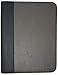 K.DESIGNS Leather Business Organizer with 3 Ring Binder - Padfolios with Zipper for Men/Woman - Portfolio Folder Binder in Black/Grey…