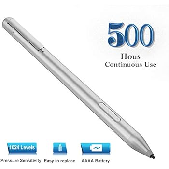 NEW POW Stylus Pen Compatible for HP Pavilion x360 11m-ad0xx 11m-adxxxx 11M-AD013 14-cd0 14m-ba0xx 14m-Baxxxx 14m-cd0 14M-BA013DX 15-br0xx 15-br0xxx 15-cr0 with 1024 Levels of Pressure Sensitivity