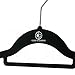 Closet Accessories, Velvet Hangers, Ultra Slim Space Saving, notches, tie bar, Swivel Hook,10 Pack, with 20 Matching Velvet Finger Clips (Black)