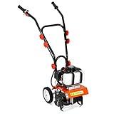 MELLCOM Mini Tiller Cultivator, 52cc 2-Cycle