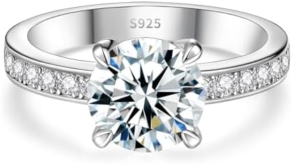 Amazon.com: Swarovski Una Angelic ring, Round cut, Clear, Silver