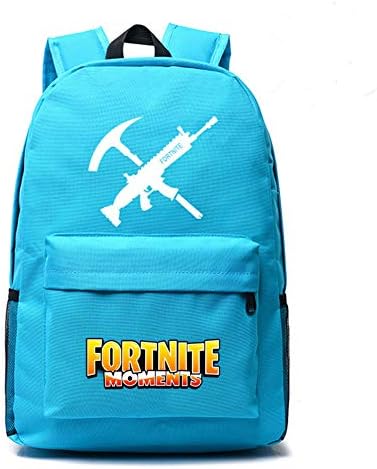 Homekit Fortnite Backpack Boys Schoolbags Lunch Bag for Teenagers Travel Daypack for Sports Hiking Middle School Book Bag (light blue)