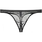 Kweltzeit Men's Thongs G Strings T-Back Thongs Transparent Underwear Men's G-Strings Underwear