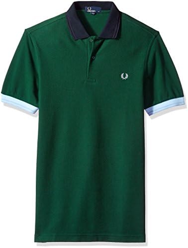 Fred Perry Men's Polo Shirt with Color Block Collar