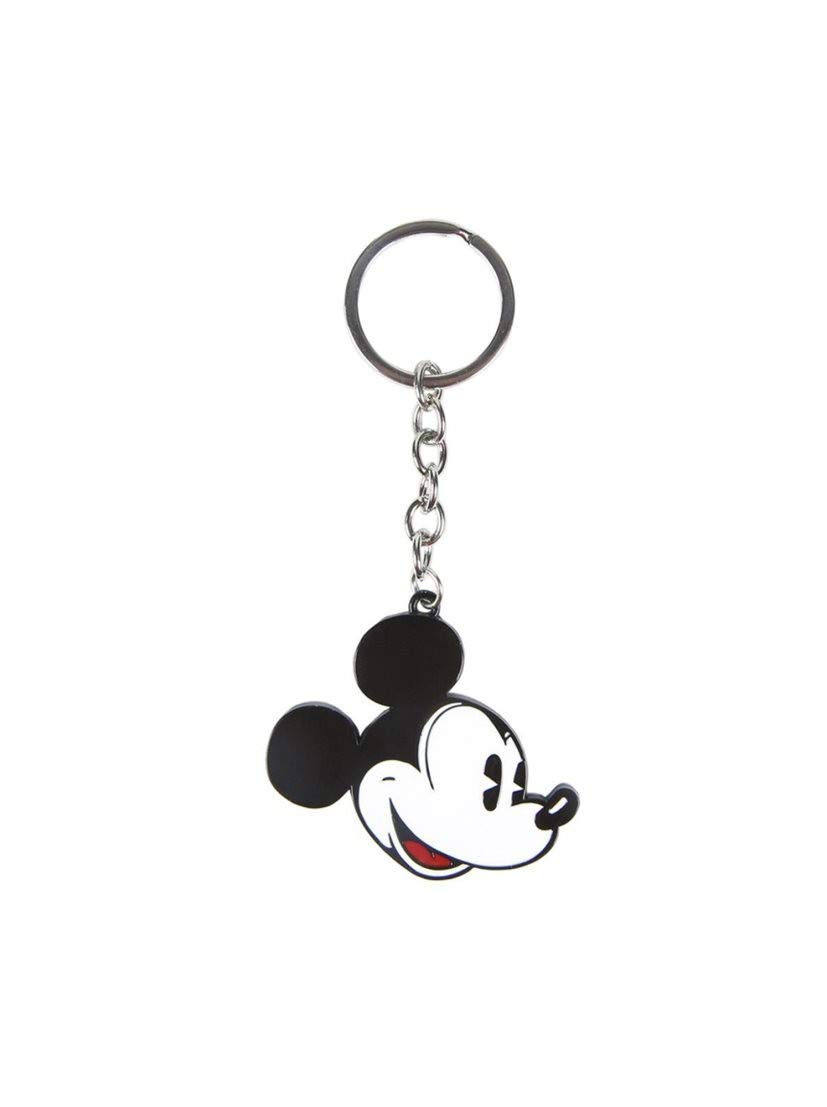 Cerdá Llavero Mickey Mouse Casual Daypack, 11 cm, White (blanco), 2600000243
