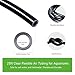VIVOSUN 25ft Flexible Air Tubing for Aquariums, Terrariums, and Hydroponics Black