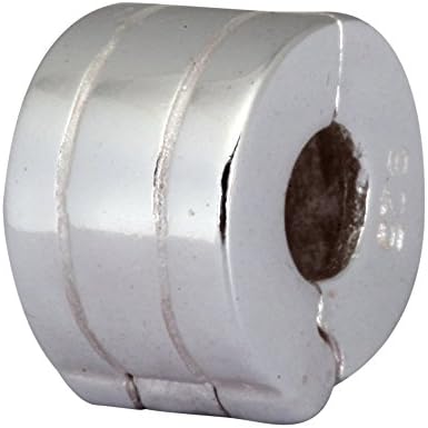 925 Sterling Silver Clip Lock Stopper Bead Fits Pandora Biagi Troll Chamilla European Charm Bracelets EC112