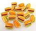 The Best Buy 5 pcs Dollhouse Miniature Food 7x15mm Scale 1:12 Hotdogs Bread