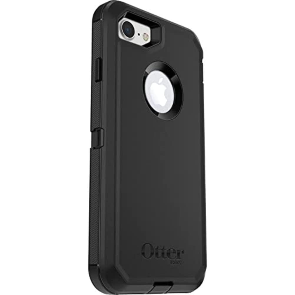 OtterBox Defender Case for iPhone 7/8/SE 2nd Gen/SE 3rd Gen, Shockproof, Drop Proof, Ultra-Rugged, Protective Case, 4x Tested to Military Standard, Black, No Retail Packaging