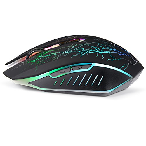 Wireless Gaming Mouse, VEGCOO C8 Silent Click Wireless