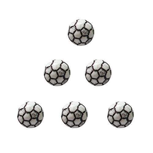Toyvian 60 Pcs Acrylic Beads 10MM DIY Football Shaped Craft Beads Jewelery Making Kits for Children DIY Necklaces Bracelet Accessories(One Color)