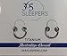 (8mm 18G) 2PCS Titanium Implant Grade Septum Jewelry Hinged Segment Ring Body Piercing Hoop Lip Rings Helix Cartilage Rook Sleeper Earrings Nickel Free Hypoallergenic