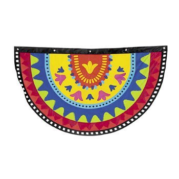 Fun Express Fiesta Bunting for Cinco de Mayo - Home Decor - Outdoor