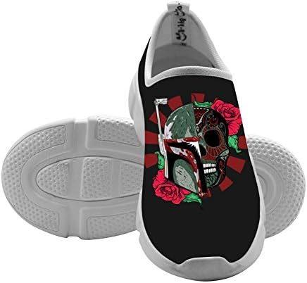 3D Printed Fly knit Bone Face Sneaker Shoes Canvas for Kids