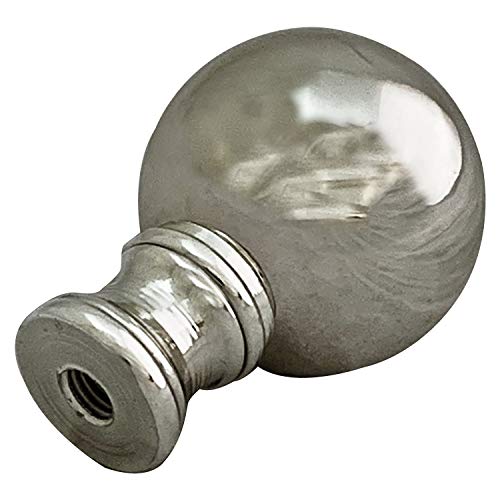 Royal Designs Small Ball Lamp Finial for Lamp Shade, 1.5 Inch, Polished