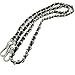 Patty Both Patty Both Metal + Leather Purse Shoulder Bag Chain Strap Handle Handbag Bag Chain Replacement 120cm (Silver+Black)
