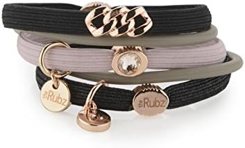 Hair Tie No.3 (Blk/Rose/Blk-RoseGold-tone)