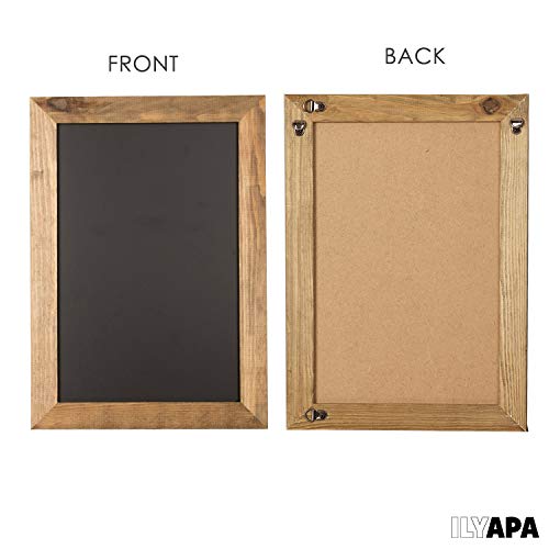 image for Ilyapa Rustic Wooden Magnetic Kitchen Chalkboard Sign - 12x16 Inch Bro