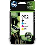 HP 902 Black, Cyan, Magenta & Yellow Ink Cartridges, 4 Cartridges (T6L98AN, T6L86AN, T6L90AN, T6L94AN)