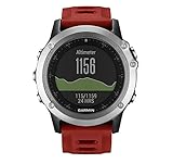 Garmin Fénix 3 - Reloj multideporte con GPS diseñado para resistir, color rojo
