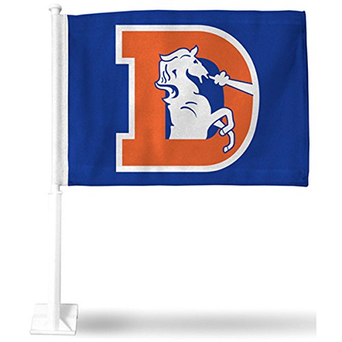 Denver Broncos Retro Car Flag