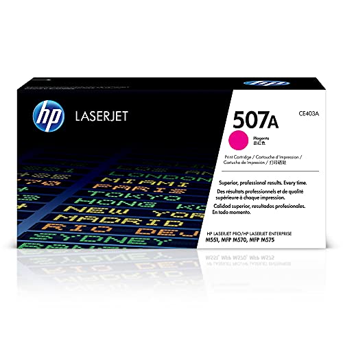 HP 507A (CE403A) Rot Original Toner für HP Laserjet Enterprise M551, Color M575, Pro 570, Magenta 6.600S, 6000 S
