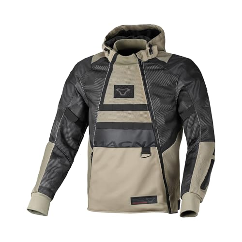 Macna Rebelite Unisex Adult Jacket, black/taupe, XS