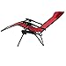 Sunnydaze Zero Gravity Lounge Chair with Pillow & Cup Holder Set of 2 - Red