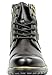 Bruno MARC PHILLY-3 Men's Formal Classic Cap Toe Vintage Laced Up Side Zipper Military Combat Boots Dark-Brown Size 11