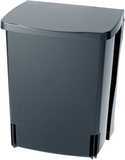Brabantia Built-in 10L Cupboard Bin Black with Removable Inner Bucket