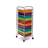 Seville Classics Rolling Utility Organizer Storage