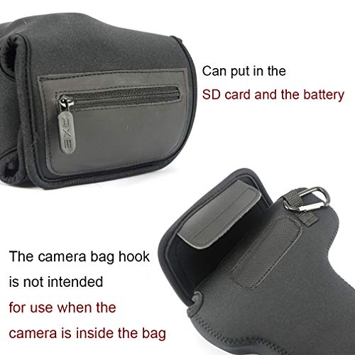 Schwarz Flexible Neopren DSLR / SLR Leicht Kameratasche Kompatibel mit Nikon D5600 D3500 D3400 D5500 D3300 D5300 D5200… – Bild 4