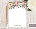 MULTI FLOWER NOTEPAD - Personalized Floral Stationery/Stationary 5x7 or 8x10 Note Pad