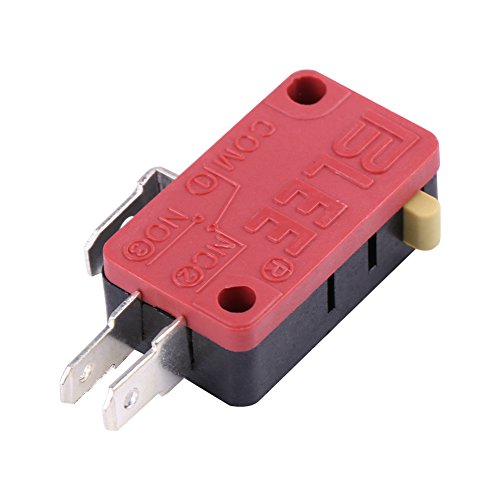 3 Pins Push Button Micro Switch Replacement for Arcade Game,10Pcs Red