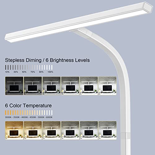 EppieBasic LED Desk Lamp, 24W Architect Clamp Task Table Lamp, Office