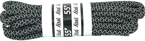 FIRST Rope Round Shoe Laces (50"/ 6-7 Eyelets, 3M Reflective Black)