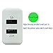 KingAcc Wall Charger with USB Outlet (3-Pack 10W Dual Port)