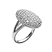 Clot Evil Women's Silver-tone Sparkle Rhinestone Engagement Ring (7)
