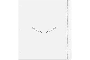 Jot & Mark Recipe Binder Tab Dividers with Blank Labels | 6 Customizable Organizer Dividers for 8.5" x 11" 3-Ring Binders (Black & White)