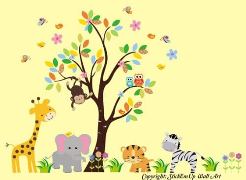 Desert Animal Wall Decals - Safari Animal Wall Stickers - Nursery Wall Decals - Baby Room Decor - Large Animal Stickers - Kids Room Decorations