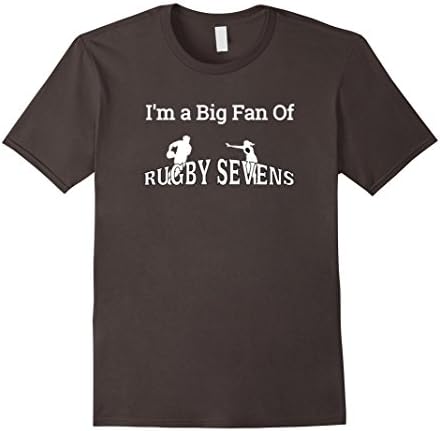 Mens I'm a Big Fan Of Rugby Sevens Tshirt For Fans Small Asphalt