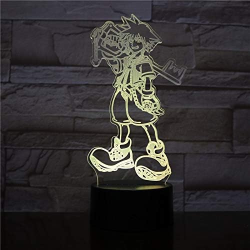 Kingdom Heart · Solar - Illusion Light 3D, 7 Color Gradient, Led Smart Touch Switch, Bedside Light