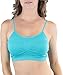 ToBeInStyle Women's Pack of 6 Solid Color Wire-Free Padded Sports Bralette - Assorted - One Size