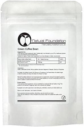 Green Coffee Bean Extract 7,000mg High Strength Tablets Healthy, Slimming, Ageing, Weight Loss & Control, Antioxidant, Energy & Body Tissue | Natural Foundation Supplements (3)