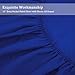 HOMEIDEAS 4 Piece Bed Sheet Set (Full,Sapphire Blue) 100% Brushed Microfiber 1800 Bedding Sheets Deep Pockets,Wrinkle & Fade Resistant